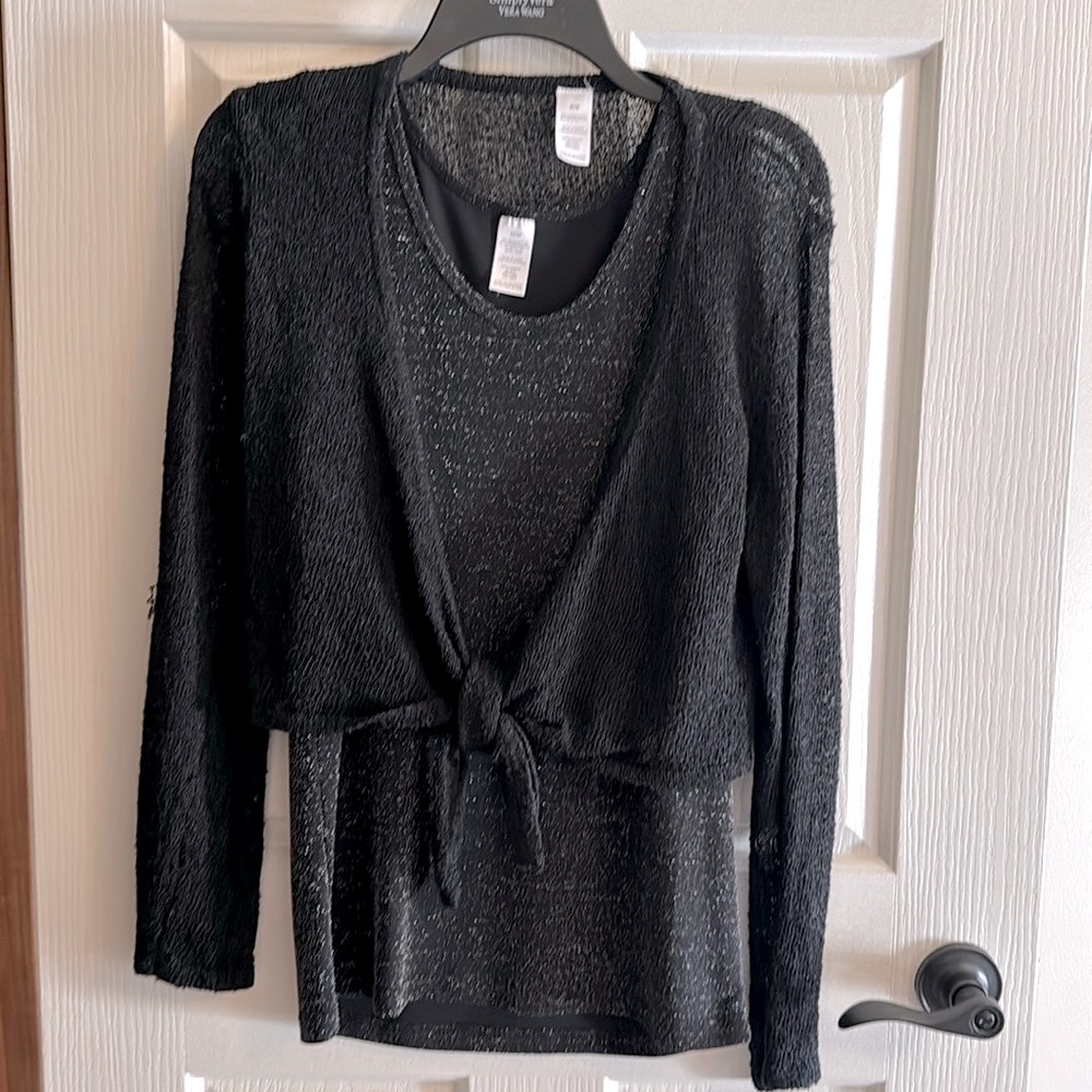2 Piece Black DressTop, M/M, NWOT
